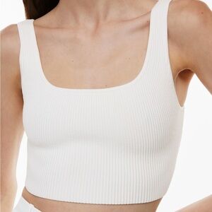Babaton Sculpt Knit Square neck Cropped Tank